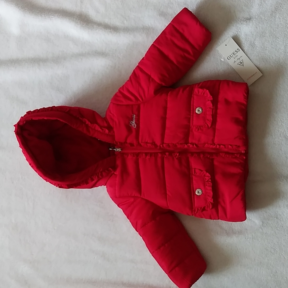 Red Guess coat